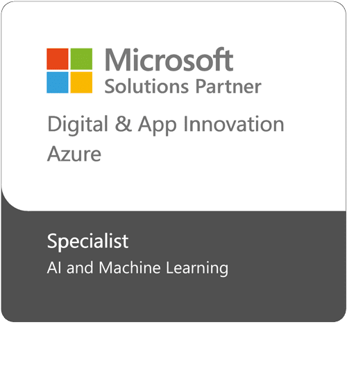 Microsoft Solutions Partner Digital & App. Innovation Azure - AI Machine Learning specialist